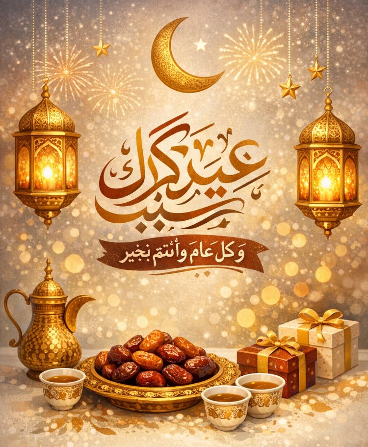 عيدكم مبارك 🌙🍬