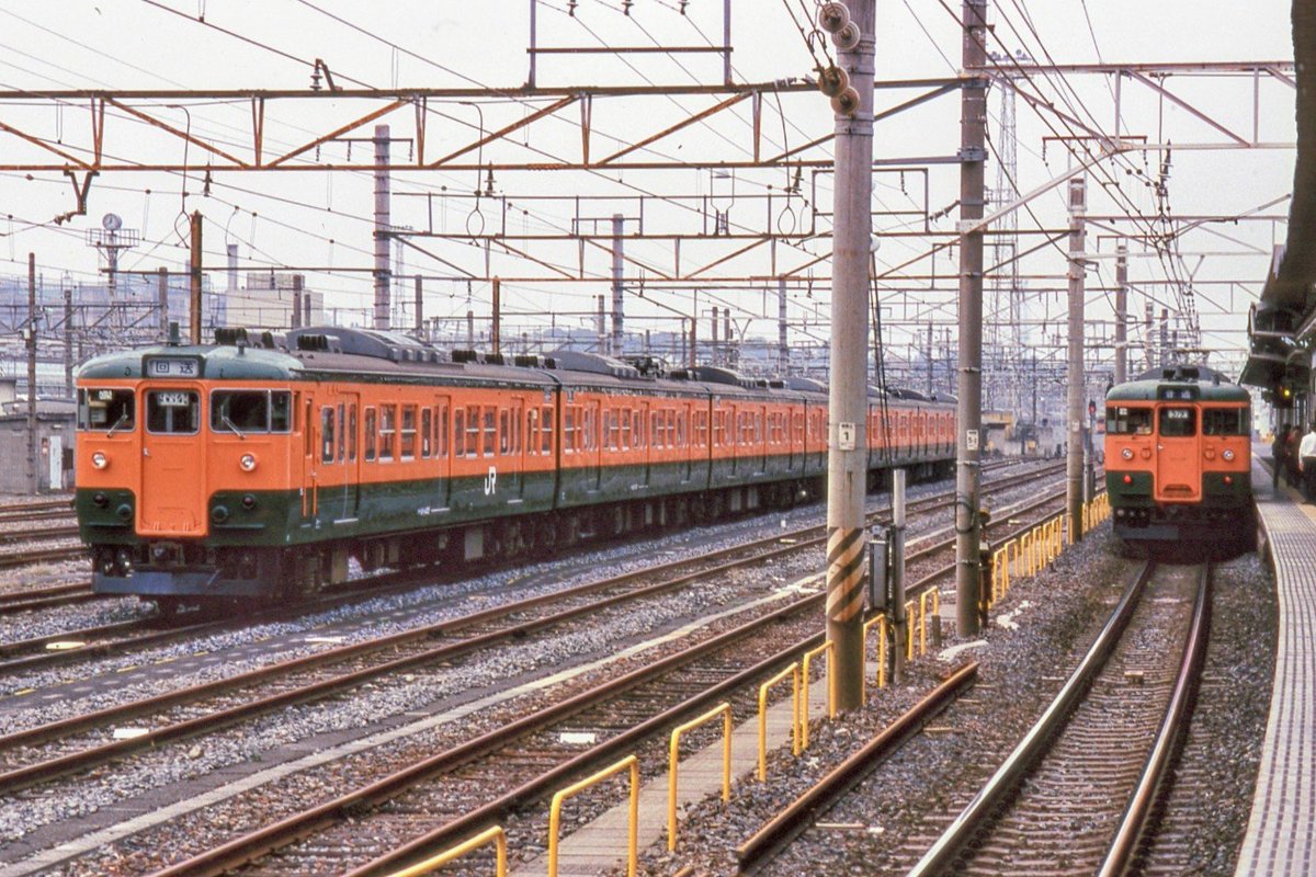 お前、見かけない顔だな....何者だ…？

#クハ111-1455 東ﾔﾏ A1125

#113系 #115系 #PLUM