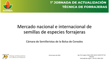 Cámara de Semilleristas de la Bolsa de Cereales tweet media