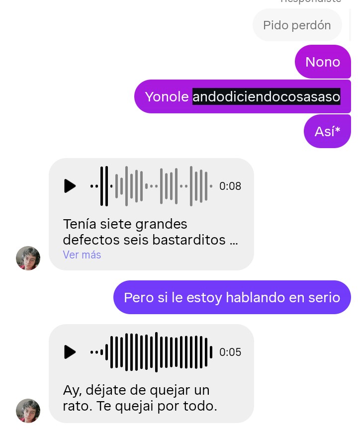 FuRonalGonzales's tweet photo. Tomado mucha confianza y muy rápido, con los días empezaron “bromas” desubicadas, y al inicio yo me quejaba, pero él invalidaba mi disgusto (en dicha conversación antes del “nada y tú ” él había puesto: corriéndome la pana y tú?” para posteriormente eliminarlo) https://t.co/wlJRYOl4dX