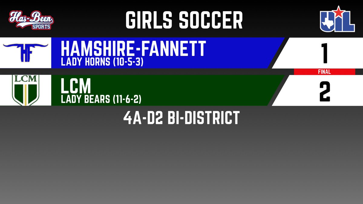 AshlyElamSports's tweet image. The LCM Lady Bears knock off Hamshire-Fannett #txhssoccer