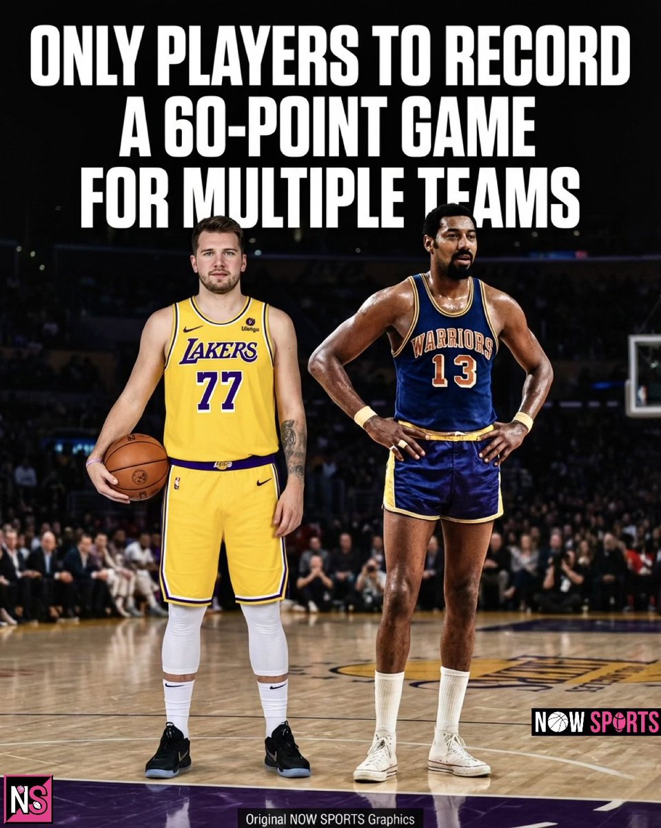 NowSportsX's tweet photo. Luka &amp; Wilt. That’s it. 🤯 https://t.co/MQ9aGwZ4oC