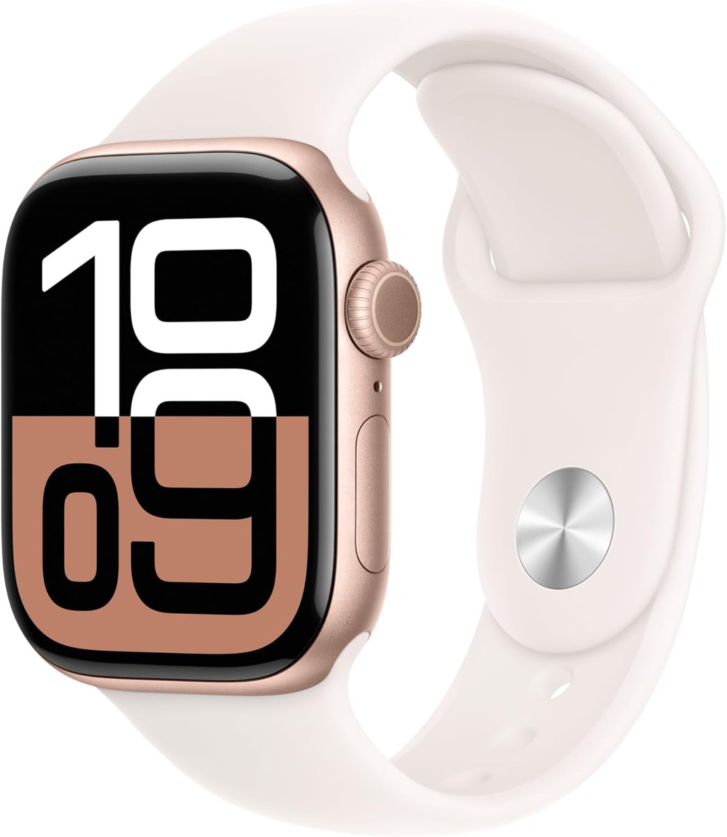 DealsGuys's tweet image. Apple Watch Series 10 [GPS 42mm case] Smartwatch with Rose Gold Aluminum Case with Light Blush Sport Band - S/M. Fitness Tracker, ECG App, Always-On Retina Display, Water Resistant

🛒amzn.to/4mQDgzW #amazon #primeday #SALE