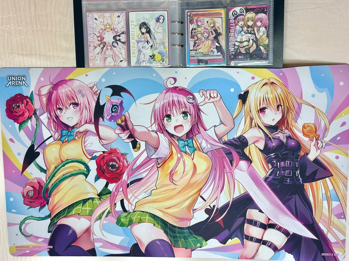 ユニオンアリーナToLOVEるのプレイマット&APカードポチりました
