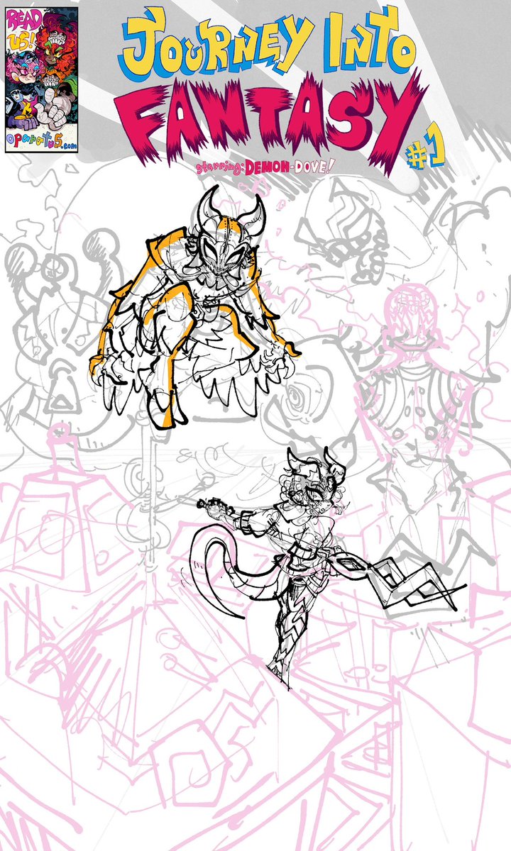 Some cover progress! I definetly want this to be a fun project for me! I wanna release this more casually alongside my main webcomic