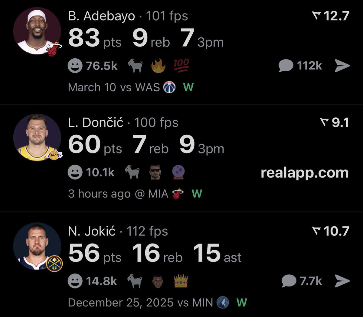 Real App tweet media