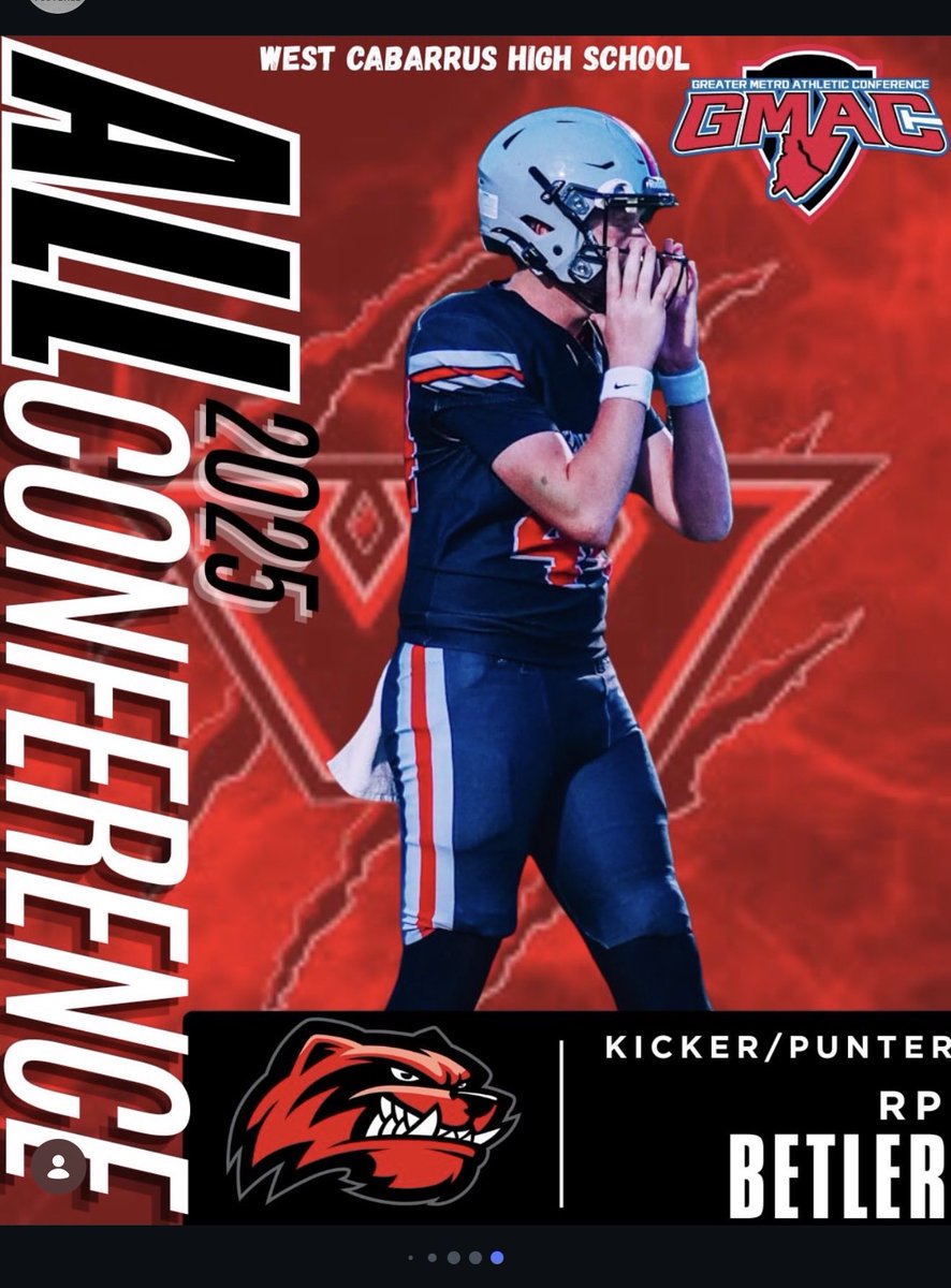 BetlerRPWestCab's tweet photo. Big thanks to the coaches  and teammates that helped me be recognized as  2025 All Conference this year. Aiming for a great upcoming sophomore season. 
@DanOrnerKicking 
@WestCabFB 
@westcabboosters https://t.co/VNMsCDmUZN