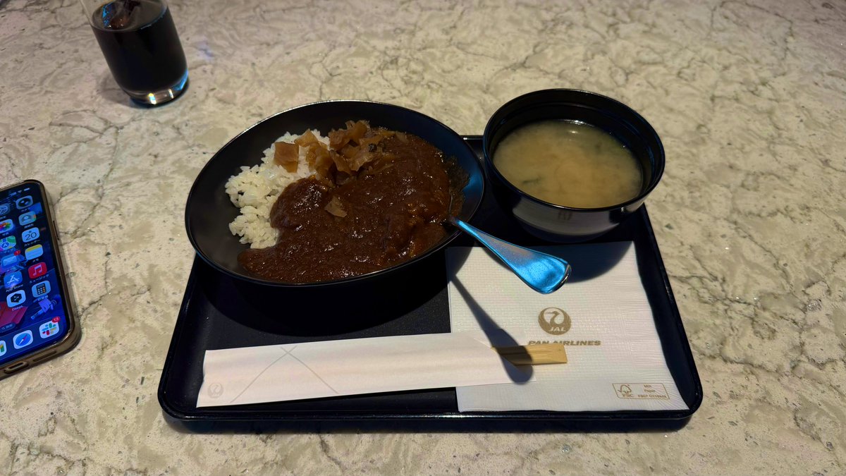 My usual JAL curry rice
