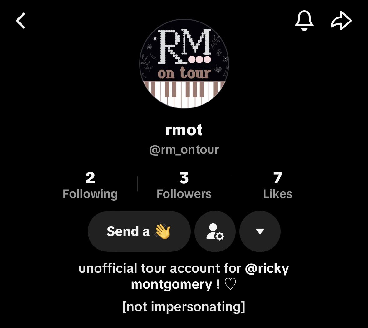 ricky on tour! tweet media