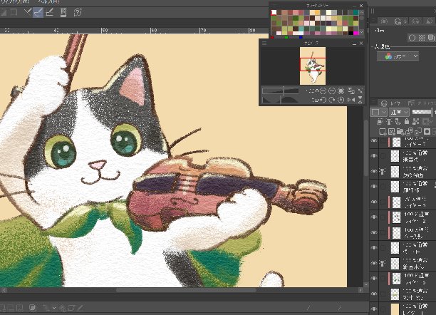 Strings cat・下島みちこ@猫の絵描き tweet media