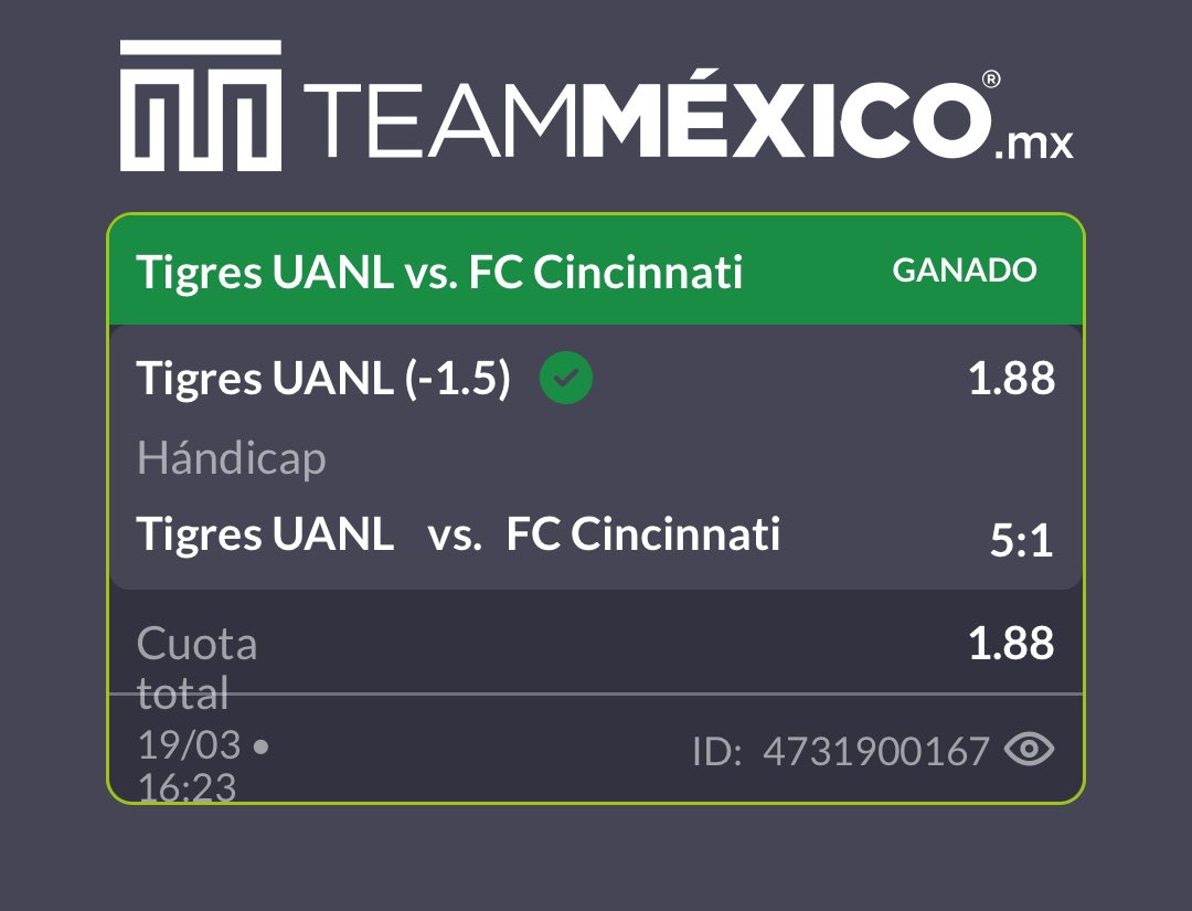 QUE BENDITA REMONTADA🤯
“90 MINUTOS EN EL VOLCÁN SON MOLTO LONGO” 

👑 Tigres (-1.5) ✅

Quien cobró conmigo⁉️ Quiero ver sus 🔄❤️💬