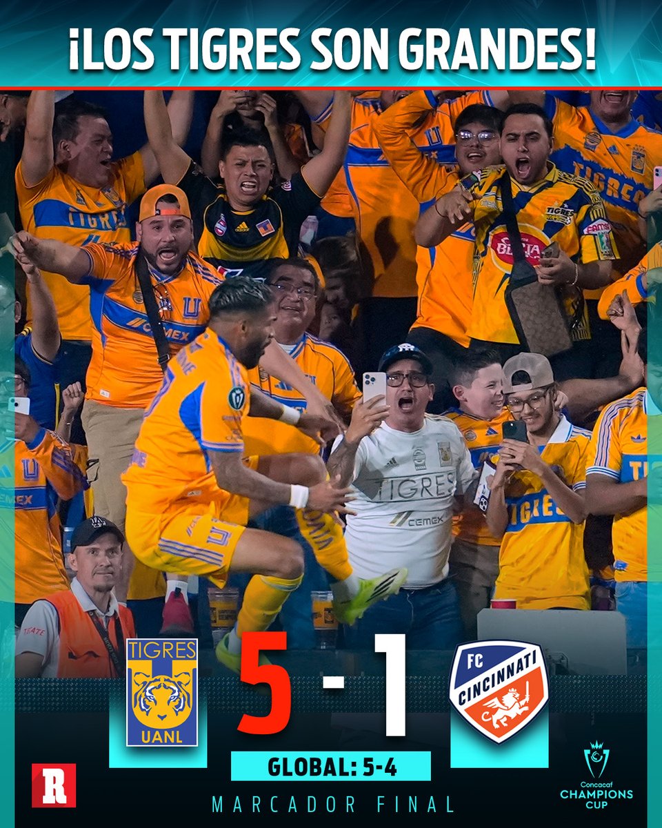 record_mexico's tweet image. ¡TIGRES ESTÁ EN LA SIGUIENTE RONDA!
¡TIGRES DIO VUELTA!
¡QUÉ GRANDES!

Gol de último minuto de Gorriarán para avanzar a Cuartos de Final de la Conca