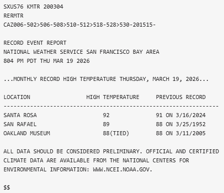 NWS Bay Area 🌉 tweet media