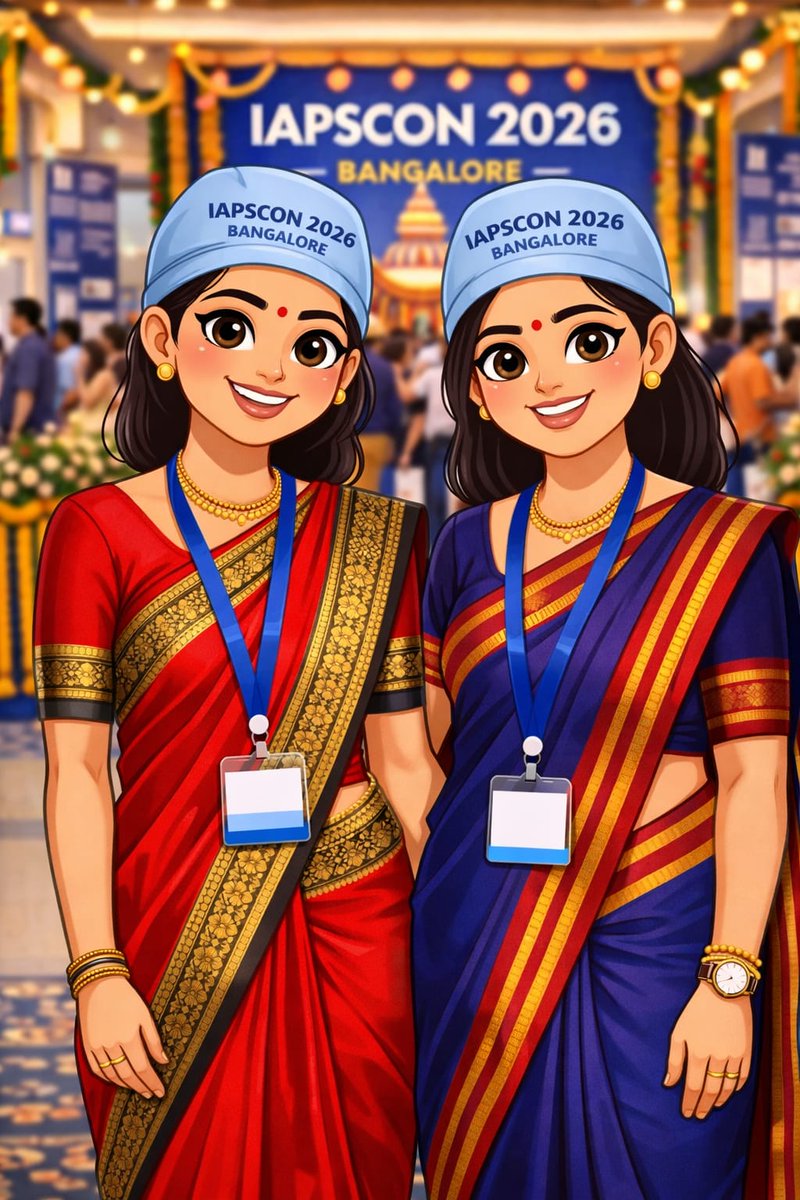 IAPSIndia's tweet photo. ✨ Hey ladies, imagine flaunting in NAMMA Mysore silk and Ilkal saree at IAPSCON 2026, Bangalore! ✨

This could be you in September!

Register soon! 💫 @ https://t.co/dJkEkdRR3I https://t.co/cIite50RpP