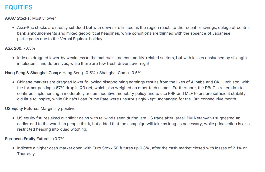 Newsquawk tweet media