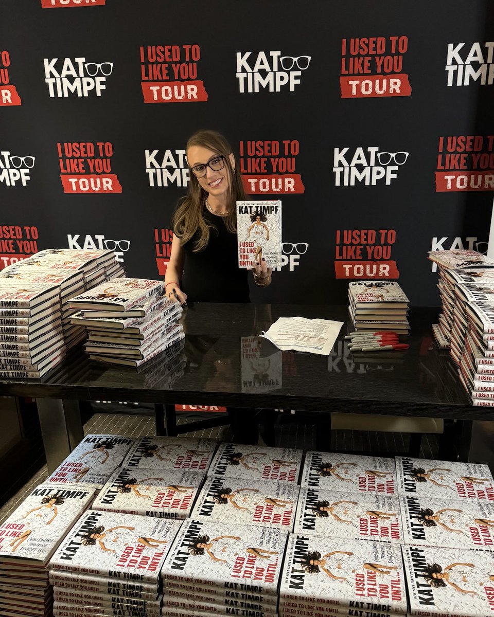 Kat_timpf6737's tweet photo. My new book, “I Used to Like You Until…” is OUT NOW!!!  Get your copy now &amp; I promise you won’t regret it. https://t.co/keDSvHRsQH