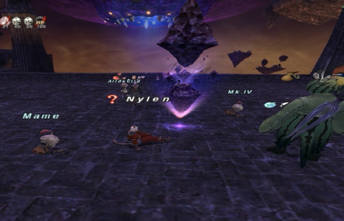 Nylen_FF's tweet photo. VW三国終わったのでコイン取りに夜中にエコーズ
4周回してる方に便乗でコイン確保！戻ったらシフタルの人がからくりになってて思わず無言フレ申請ポチるとこだった
猫からくりの人もいてダイスとレジネ集めに来たのに4ばっかやったった
ビクスマはもう少しおあずけ~

#FF11 https://t.co/1GXECahcjb