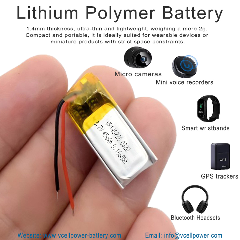 ⌚️Vcell 140728 45mAh lipo battery for wearable devices, ultra-thin, compact and portable, Welcome to inquiry! 
#lipobattery #batterymanufacturer #Bluetoothheadsets #beautyinstruments #GPStrackers #smartwristbands #smartwatches #minivoicerecorders #microcameras #diyproject