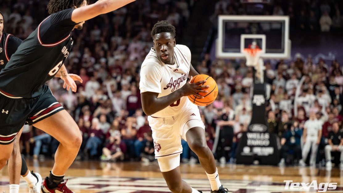 That was Ali Dibba’s best game as an Aggie:

9 PTS, 7 REB, 3 OREB, 1 AST, 3 STL, 0 TO, 23 MIN

He can be a game changer in March and he stepped up big time to meet the moment as a defensive menace, tough rebounder, and elite finisher at the rim.