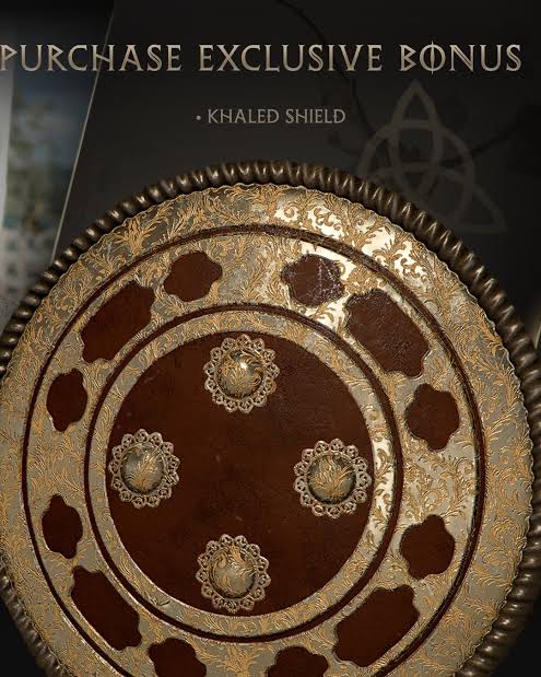 Darktikito's tweet photo. @CrimsonDesert_ I preordered on a gamestop store and I don't get the Khaled Shield only the silver armor and the deluxe stuff for ps5 where is my shield :( https://t.co/3SgFffCNsk
