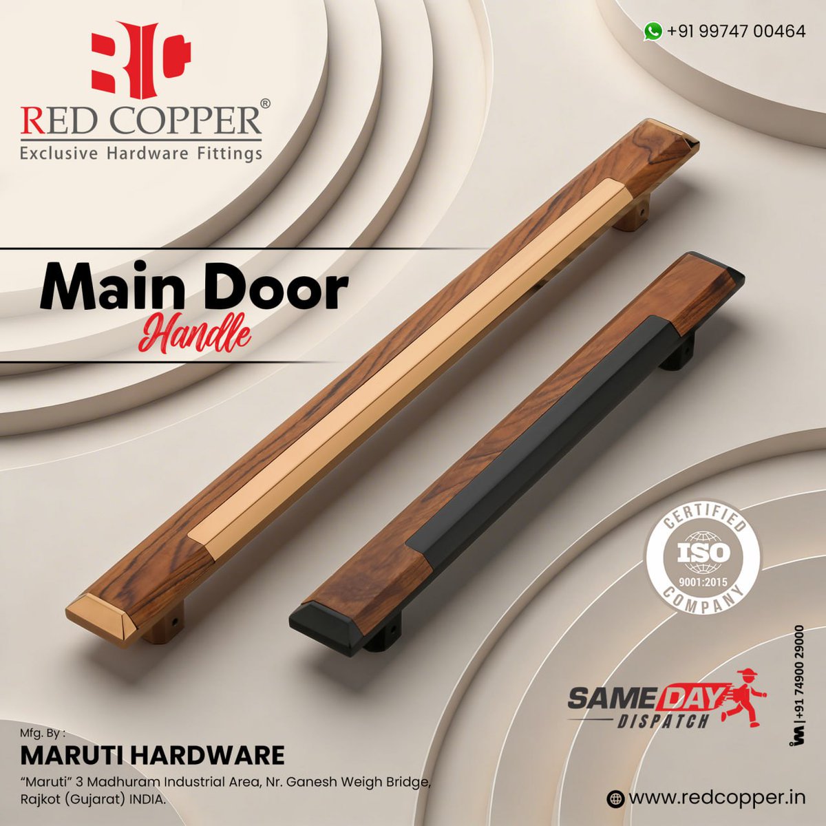 ibais_hardware's tweet photo. MARUTI HARDWARE - RAJKOT
For enquiry via WhatsApp click: https://t.co/frmdJtw5OY
Mr. Chetan Patel - +919974700464
#doorhandle #cabinethandle #maindoorhandle #pullhandle #pushhandle #hardwarefitting #doorfitting
.
@ibais_hardware https://t.co/ocih0SfK7w