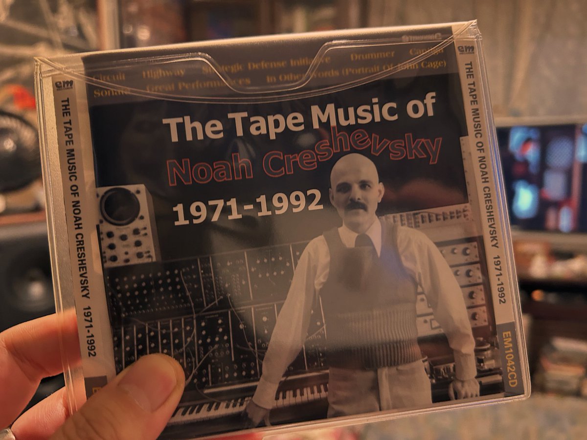 tapes20187445's tweet photo. #TheTapeMusicOfNoahCreshevsky1971to1992 by #NoahCreshevsky (#emRecords /EM1042CD/日/2004)
#足立発潜伏対応触盤歴2026 https://t.co/L2sqB2FZ2I