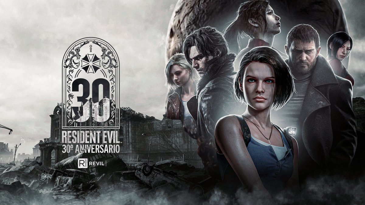 revilbr's tweet photo. Neste domingo às 17h teremos uma live especial em comemoração aos 30 anos da franquia! Vamos jogar REmake em tela dupla e teremos SORTEIO de uma cópia de Requiem. Não percam! 🔴 https://t.co/pAgMOmJ0z3 https://t.co/d3p7LOz7jH