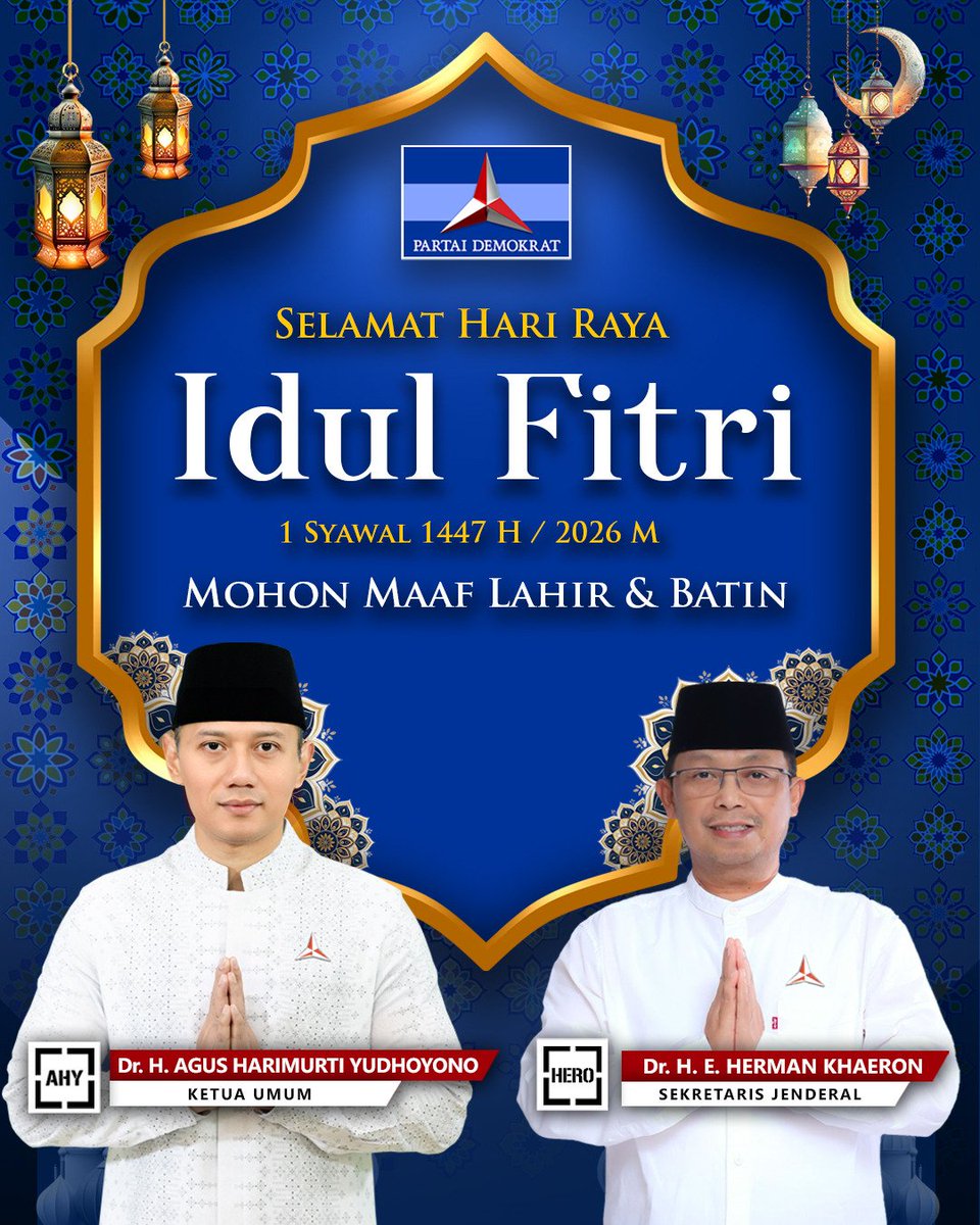 Darma2711's tweet photo. SELAMAT HARI RAYA IDUL FITRI 1447 H
Mohon Maaf Lahir &amp; Batin https://t.co/UtjVA3Cv1D