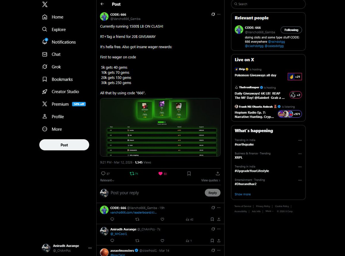 Anirudh Aurange tweet media