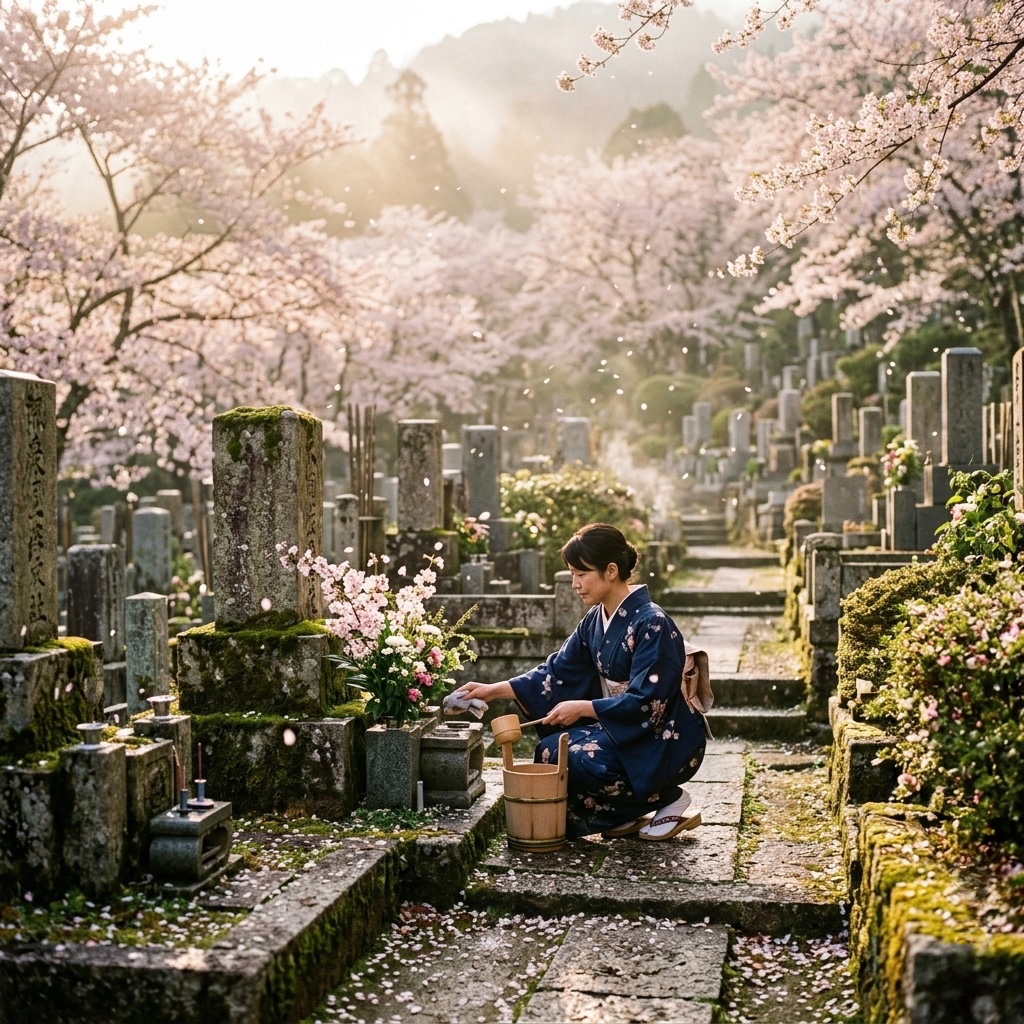 Hay momentos del año en los que la vida y la muerte… parecen tocarse.

En Japón, el 20 de marzo, cuando llega el equinoccio de primavera —conocido como Shunbun no Hi— no es solo un cambio de estación. Es un día profundamente simbólico, donde el país entero se detiene para mirar