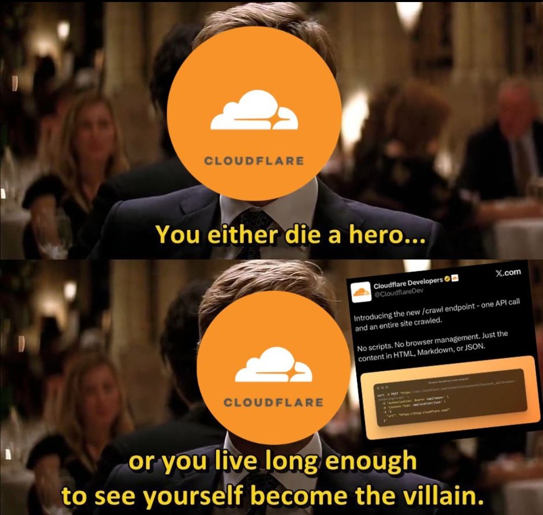 AbhidooP's tweet photo. "Just one more feature” — Cloudflare probably. https://t.co/vQYSDW3PES