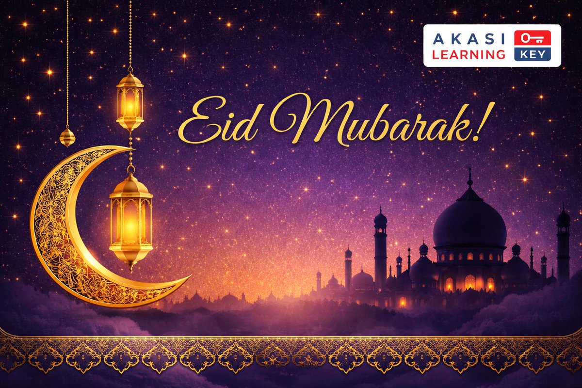 Akasi_LearningK's tweet photo. Eid Mubarak à toute la communauté musulmane
Que cette fête sacrée vous apporte paix, bonheur, réussite et bénédictions infinies.
Que vos prières soient exaucées et vos cœurs remplis de joie en ce jour spécial.
AKASI Learning Key
#EidMubarak #Eid2026 #AkasiLearningKey https://t.co/bwsW7LkgKw