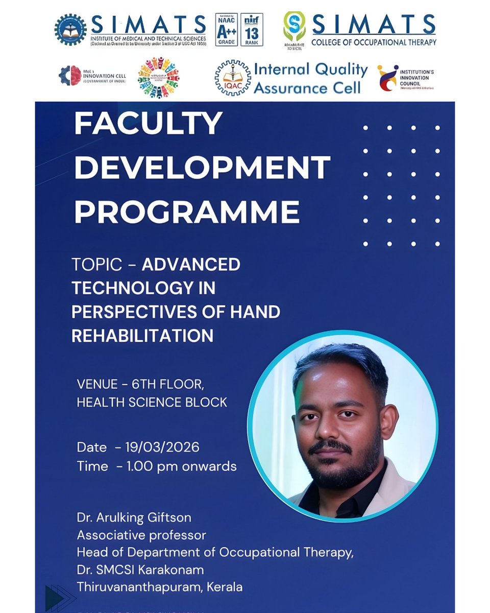 Saveetha College Of Occupational Therapy tweet media