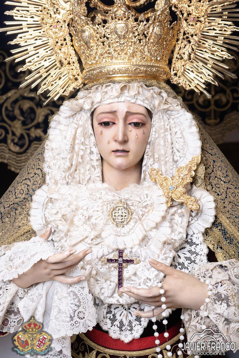 HJesusNazareno's tweet photo. 🟣 En un nuevo quinto Viernes de Cuaresma, Viernes del Señor, amanece Ntra. Sra. de la Amargura entronizada en su paso de palio junto a San Juan Evangelista, a la espera de una nueva mañana de Viernes Santo. 

#SS’26
#AmarguraNazarena
#HdadDelNazareno

📷 @JFSproduciones https://t.co/n3IOVVbi7x