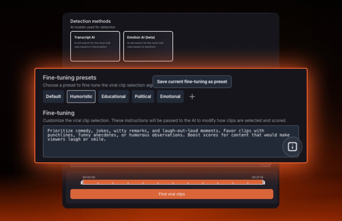 autocut_plugin's tweet image. Viral is not random.
AutoViral just got smarter.

🎯 Guide the AI (presets + prompt)
🎯 Control clip length
🎯 Understand why it works (Hook. Trend. Engagement. Emotions.)

Less guessing. Better clips.

Try it free 👉autocut.com/en/download/?r…

#AutoCut #VideoEditing #PremierePro