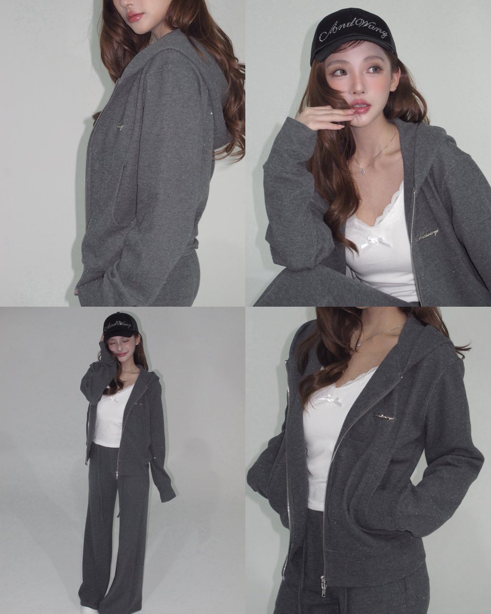 ANDWANG KIRAKIRA newitems】 ◼︎kirakira suger fit zip up
