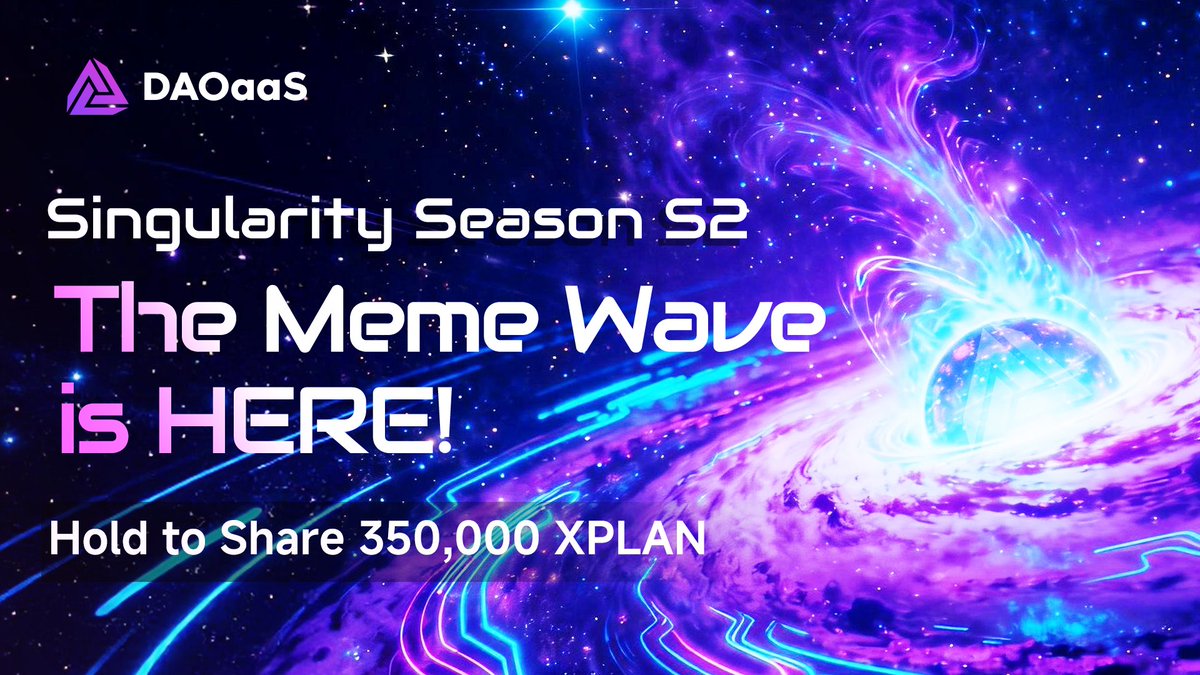 DAOaaS_Official's tweet photo. 🪐 Singularity Season S2—The Meme Wave is HERE! 

We’re dropping a massive 350,000 XPLAN reward for the real ones.
Got $100+ in these gems? Then you’re in:
💎 $PAYG | $MMX | $FF | $EDX | $YOC | $ZIPPO | $ENIMZ

🎁 Bounty: 500 XPLAN (FCFS: First 100 per token)
🫂 Entry: Just hold and claim. Don't blink.

This is just the warm-up. The real storm is brewing. 🌊
Keep holding. Keep watching. The next big move is around the corner. 🎯

Join here: https://t.co/miwsFdcm1P
#DAOaaS #MemeCoin #Crypto #XPLAN #LFG