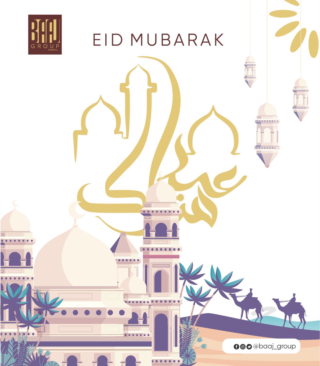 BAAJGroups's tweet photo. Eid Mubarak to our amazing community 🌙✨

May this season bring peace, joy, and renewed strength to you and your loved ones.

We appreciate your continued trust and support 🤍

#EidMubarak #BaajGroup #Gratitude #Community https://t.co/hAFMIW6aqy