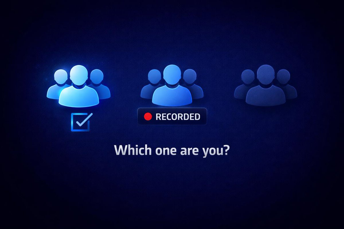 Some already moved.

Some are getting recorded.

The rest are watching.

Which one are you?