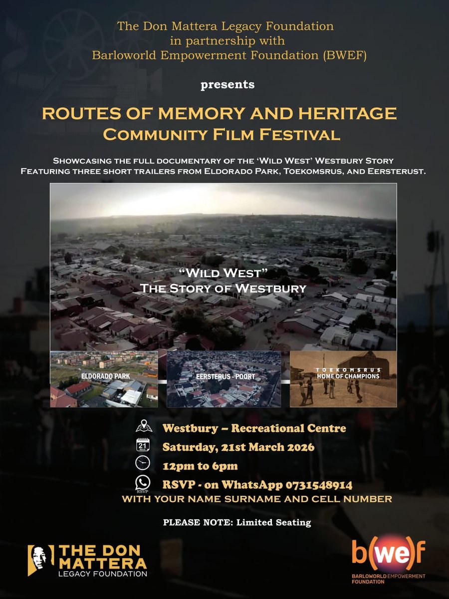 MatteraLegacy's tweet photo. The day is almost upon us. The day we bring the story of 'Wild Wild West' Westbury home. Its all happening tommorow from 12pm at the Westbury Recreational Center.  See you there. https://t.co/1daHwo6viX