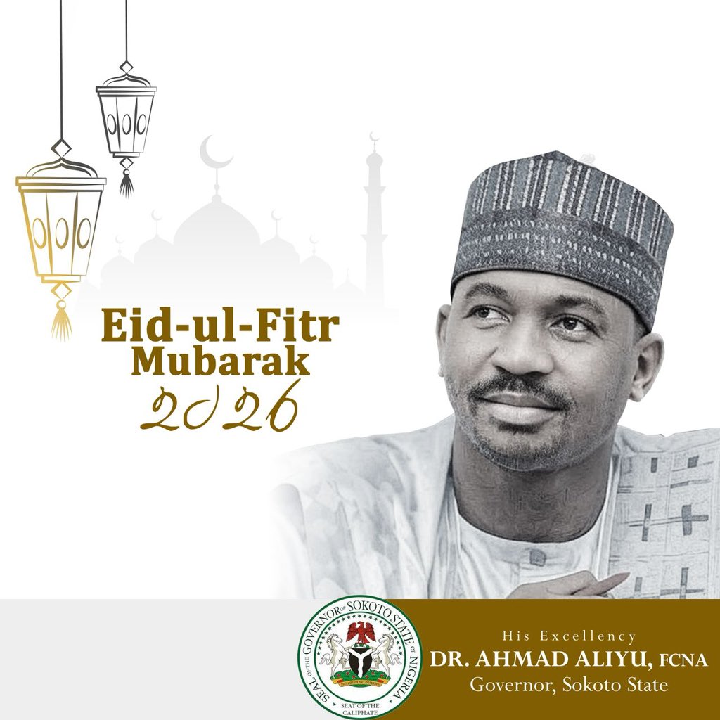 Ahmedaliyuskt's tweet photo. As we welcome the blessed occasion of Eid, I extend my warmest greetings to the good people of Sokoto State and the entire Muslim Ummah.

Eid Mubarak! May this sacred season bring renewed faith, peace, and prosperity to our homes and our dear state. It is a time of gratitude, sacrifice, and compassion—values that continue to bind us together as one people.

I urge us all to uphold the spirit of unity, extend kindness to the less privileged, and continue to pray for the peace, stability, and progress of Sokoto State and our nation.

May Allah (SWT) accept our عبادات, forgive our shortcomings, and grant us many more years in good health and prosperity. -AAS