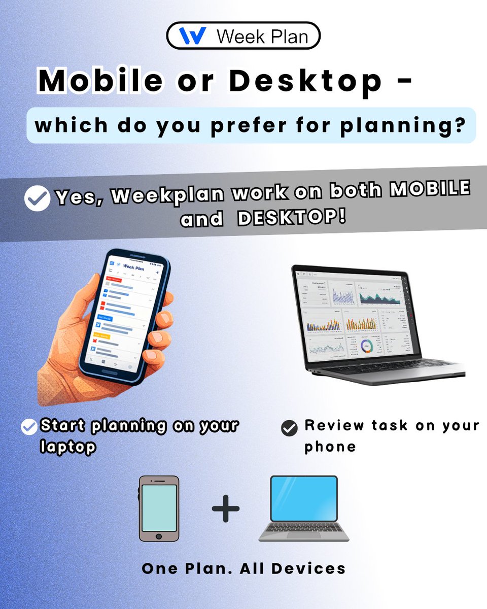 Week Plan (web app) tweet media