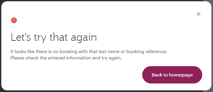 herodavor's tweet photo. @qatarairways Every time I enter the booking number, the system shows the following message (see image). I have not yet received a refund or any notification, even though 5 days have passed since I submitted the refund request. https://t.co/1riyK19E2D