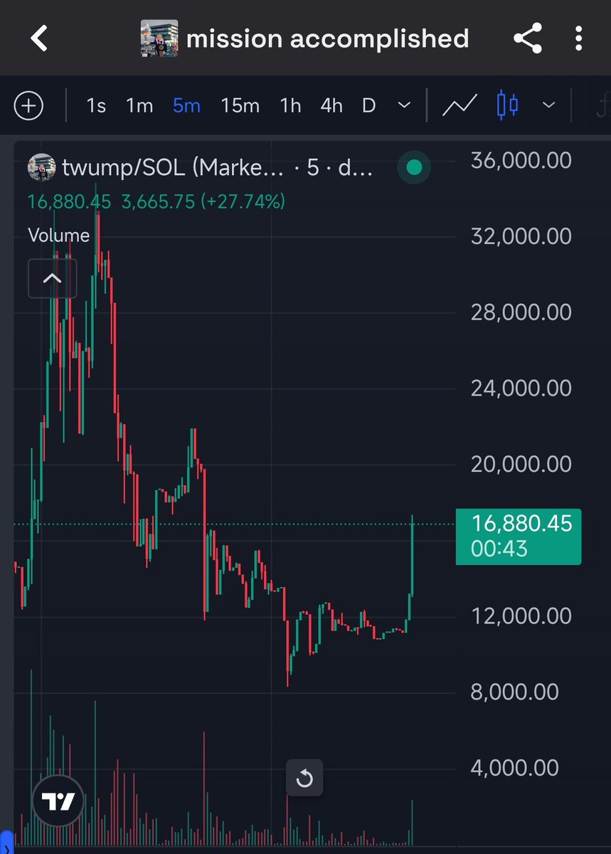Hemm running ya $TWUMP 60% what a candle 🗿