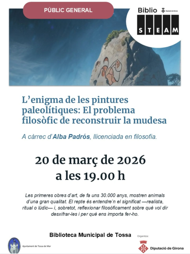 bibgirona's tweet photo. 📢AVUI
🕖19 h
🏦Biblioteca Manuel Vilà i Dalmau
#Tossa de Mar
#biblioSTEAM https://t.co/IeeXmZcT8g