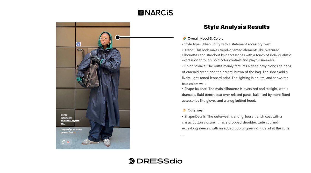 dressdio_global's tweet image. Want to know what colors actually suit you? 🎨💡

AI finds the tones that make your style pop.

1 photo → instant palette

👉 narcis.dressdio.me
🔗 Lookbook: narcis.dressdio.me/lookbook/60363…

#NARCIS #ColorAnalysis #PersonalColor #AIFashion #OOTD