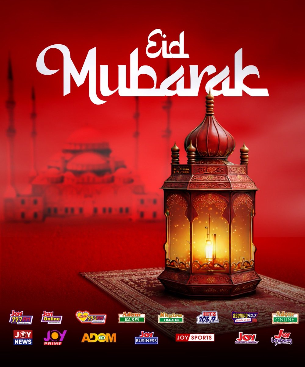 Asempa947_FM's tweet image. Eid Mubarak. May this season bring peace, joy, and countless blessings to you and your loved ones.

#asempafm #EidCelebration