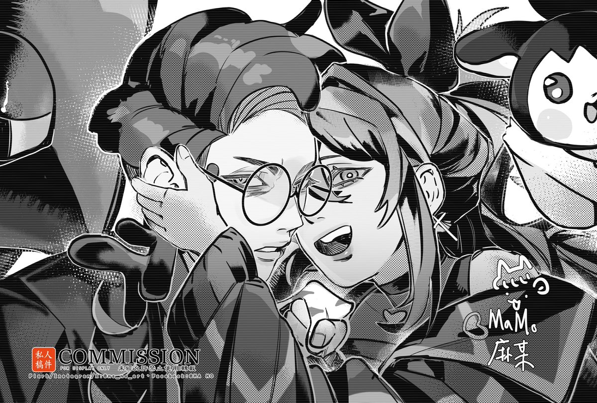| 委託 commission |（2/5）
第一次畫寶可夢，原本是雙人互動的，但真的太可愛了，不小心畫了好多寶可夢。
感謝老闆委託~🥹🥹

#電繪 #委託 #commission