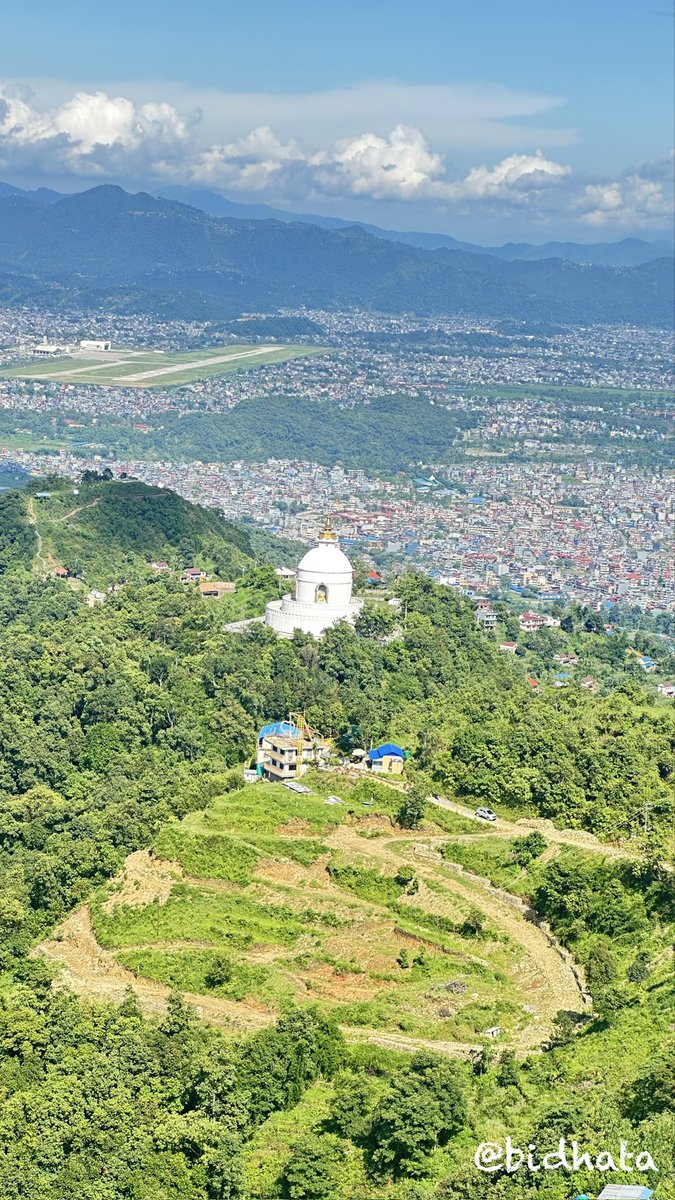Bidhatad's tweet photo. World Peace Pagoda overlooking Pokhara from Raniban Retreat — serenity above the valley.
#pokhara #naturephotography #NatureEscape #TravelDiaries #travelphotography #Traveler https://t.co/X1NzTVGRWL
