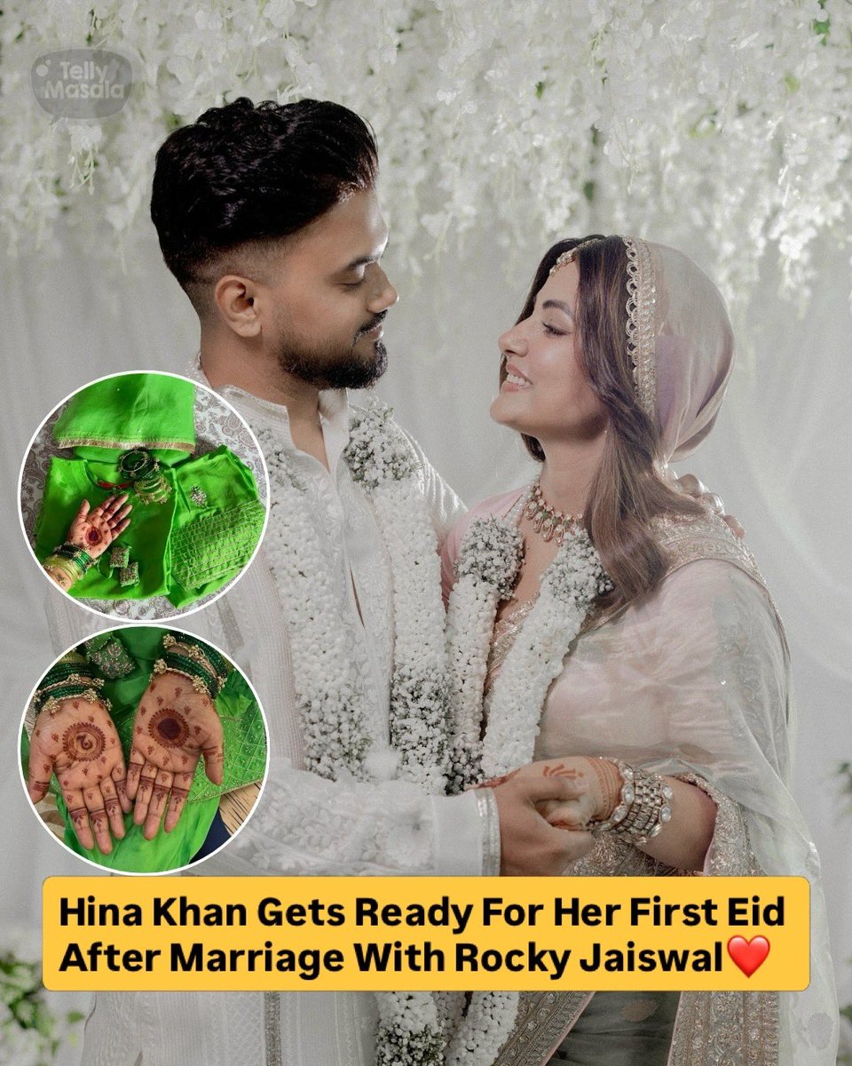 tellymasala's tweet photo. Hina Khan is all set to celebrate a special milestone, her first Eid after tying the knot with Rocky Jaiswal. The actress is embracing the festive vibes with love, joy, and new beginnings.
#HinaKhan #RockyJaiswal #Eid2026 #FirstEid #tellymasala https://t.co/BPWMXa3Gfl